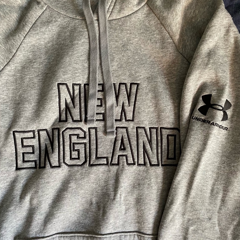 Gray Under Armour New England Sweatshirt Hoodie